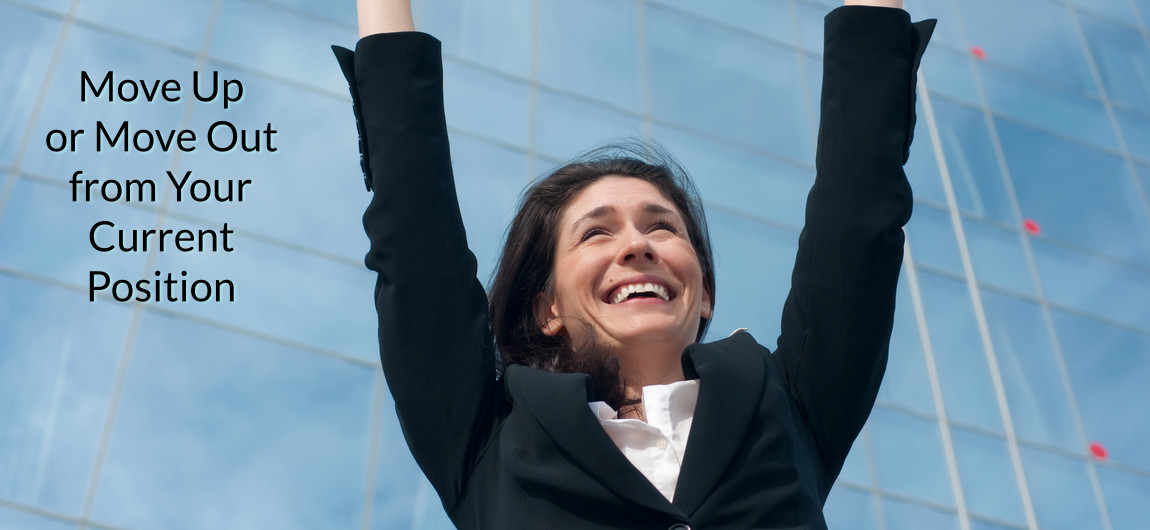 Happy Successful woman with her hands in the air
